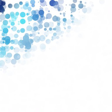 Baloncuklar Çemberi Noktaları Eşsiz Mavi Parlak Vektör Arkaplanı