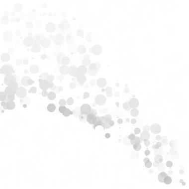 Kabarcıklar daire noktalar benzersiz gri beyaz parlak vektör arka plan