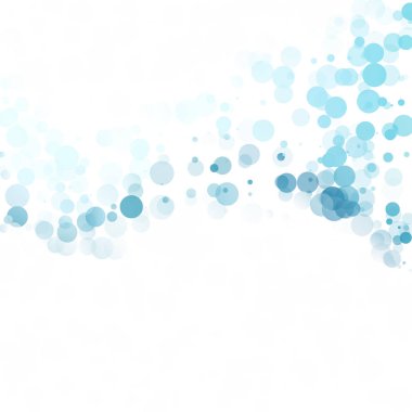 Baloncuklar Çemberi Noktaları Eşsiz Mavi Parlak Vektör Arkaplanı