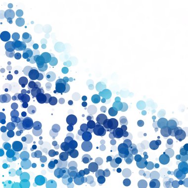 Kabarcıklar benzersiz mavi parlak vektör arka plan