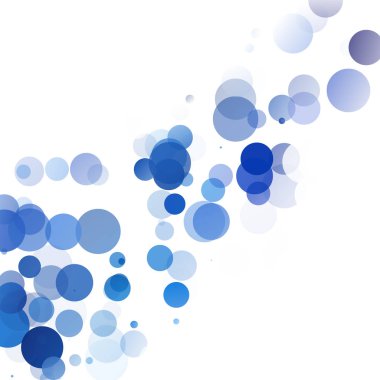 Kabarcıklar benzersiz mavi parlak vektör arka plan