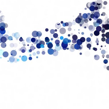 Baloncuklar Çemberi Noktaları Eşsiz Mavi Parlak Vektör Arkaplanı
