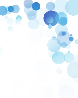 Kabarcıklar benzersiz mavi parlak vektör arka plan