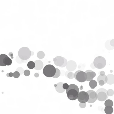 Kabarcıklar daire noktalar benzersiz gri beyaz parlak vektör arka plan