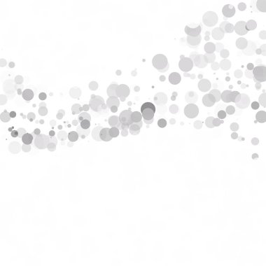 Kabarcıklar daire noktalar benzersiz gri beyaz parlak vektör arka plan