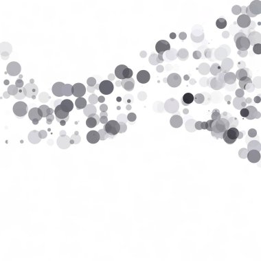 Kabarcıklar daire noktalar benzersiz gri beyaz parlak vektör arka plan