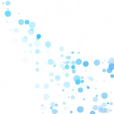 Baloncuklar Çemberi Noktaları Eşsiz Mavi Parlak Vektör Arkaplanı