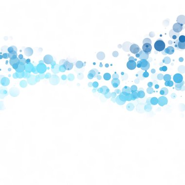 Baloncuklar Çemberi Noktaları Eşsiz Mavi Parlak Vektör Arkaplanı