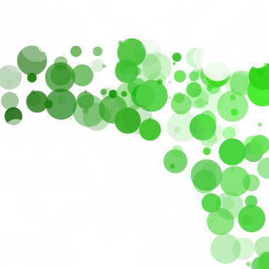 Kabarcıklar benzersiz yeşil parlak vektör arka plan