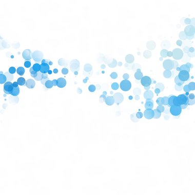 Baloncuklar Çemberi Noktaları Eşsiz Mavi Parlak Vektör Arkaplanı