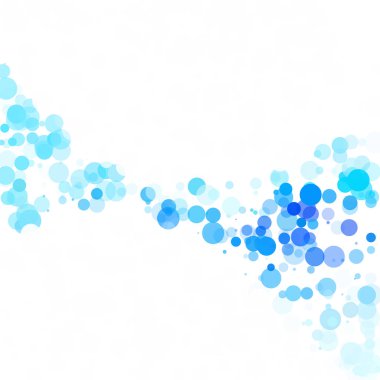 Baloncuklar Çemberi Noktaları Eşsiz Mavi Parlak Vektör Arkaplanı