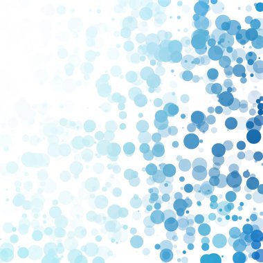 Baloncuklar Çemberi Noktaları Eşsiz Mavi Parlak Vektör Arkaplanı