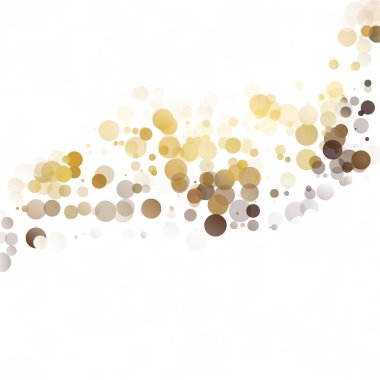 Kabarcıklar daire noktalar benzersiz sarı parlak vektör arka plan