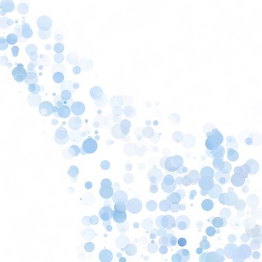 Baloncuklar Çemberi Noktaları Eşsiz Mavi Parlak Vektör Arkaplanı