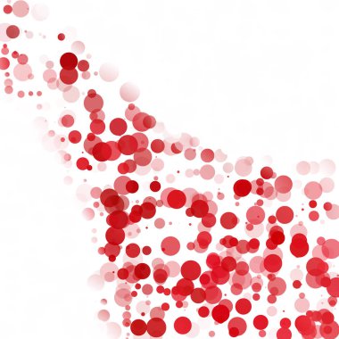 Kabarcıklar daire noktalar benzersiz kırmızı parlak vektör arka plan