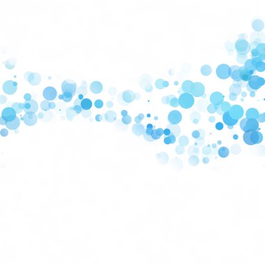 Baloncuklar Çemberi Noktaları Eşsiz Mavi Parlak Vektör Arkaplanı