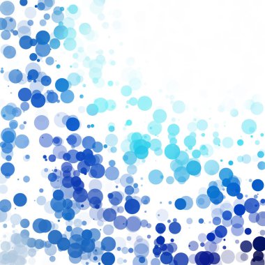 Baloncuklar Çemberi Noktaları Eşsiz Mavi Parlak Vektör Arkaplanı