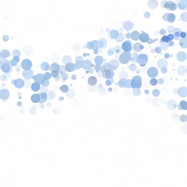 Baloncuklar Çemberi Noktaları Eşsiz Mavi Parlak Vektör Arkaplanı