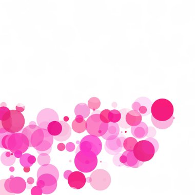 Kabarcıklar benzersiz pembe parlak vektör arka plan