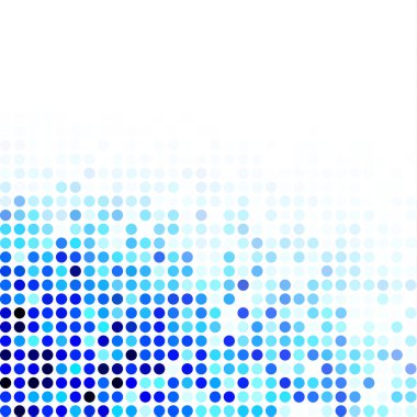 Mavi rastgele noktalar arka plan, yaratıcı tasarım şablonları