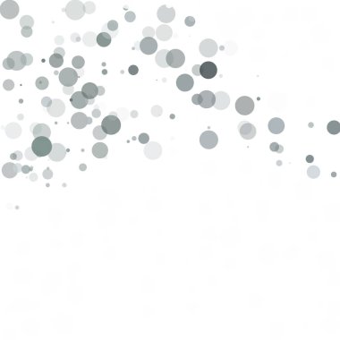 Kabarcıklar daire noktalar benzersiz gri beyaz parlak vektör arka plan