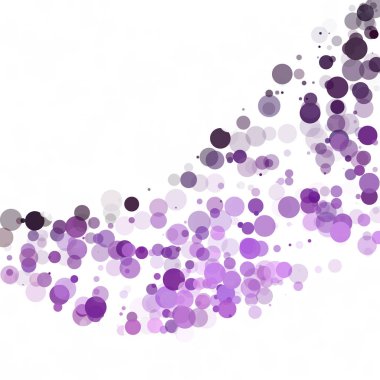 Kabarcıklar daire noktalar benzersiz mor parlak vektör arka plan