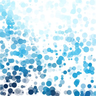 Baloncuklar Çemberi Noktaları Eşsiz Mavi Parlak Vektör Arkaplanı