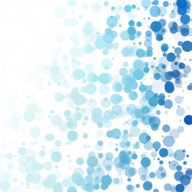 Baloncuklar Çemberi Noktaları Eşsiz Mavi Parlak Vektör Arkaplanı