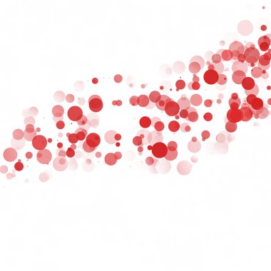 Kabarcıklar daire noktalar benzersiz kırmızı parlak vektör arka plan