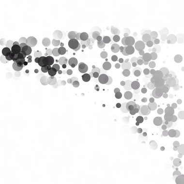 Kabarcıklar daire noktalar benzersiz siyah parlak vektör arka plan