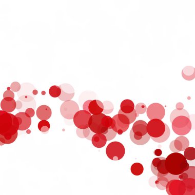 Kabarcıklar daire noktalar benzersiz kırmızı parlak vektör arka plan