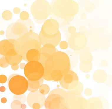 Kabarcıklar benzersiz turuncu parlak vektör arka plan