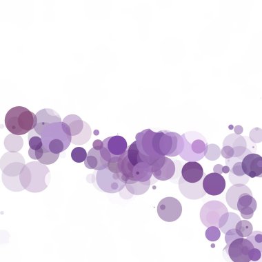 Kabarcıklar daire noktalar benzersiz mor parlak vektör arka plan