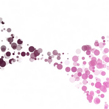 Kabarcıklar daire noktalar benzersiz mor parlak vektör arka plan