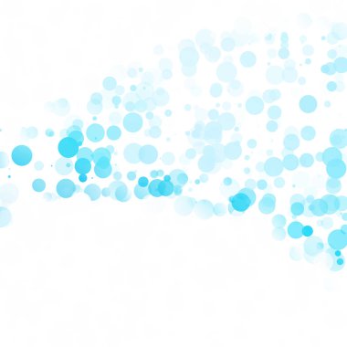 Baloncuklar Çemberi Noktaları Eşsiz Mavi Parlak Vektör Arkaplanı