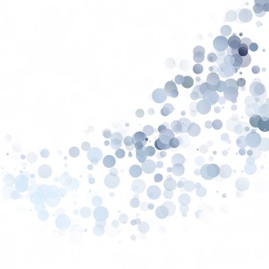 Baloncuklar Çemberi Noktaları Eşsiz Mavi Parlak Vektör Arkaplanı