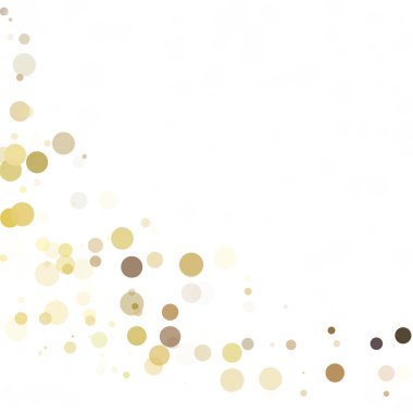 Kabarcıklar daire noktalar benzersiz sarı parlak vektör arka plan