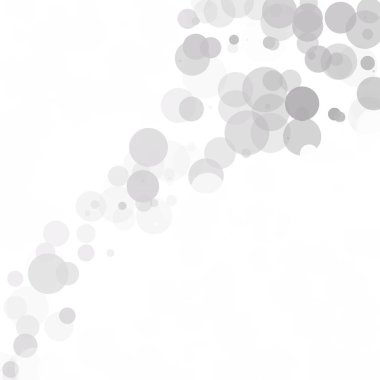 Kabarcıklar benzersiz gri beyaz parlak vektör arka plan