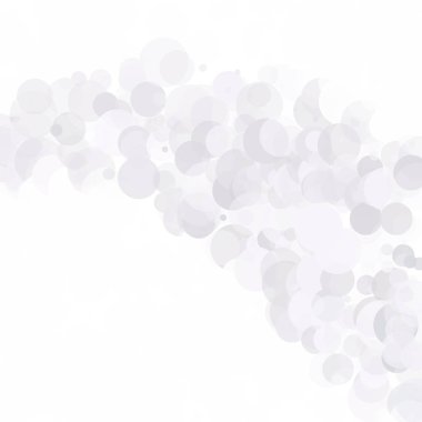 Kabarcıklar benzersiz gri beyaz parlak vektör arka plan