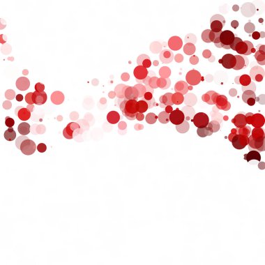 Kabarcıklar daire noktalar benzersiz kırmızı parlak vektör arka plan