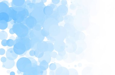 Kabarcıklar benzersiz mavi parlak vektör arka plan