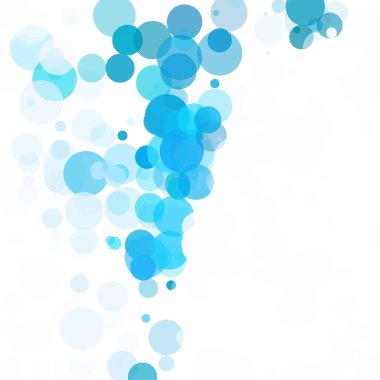 Baloncuklar Çemberi Noktaları Eşsiz Mavi Parlak Vektör Arkaplanı