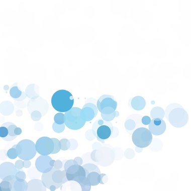 Baloncuklar Çemberi Noktaları Eşsiz Mavi Parlak Vektör Arkaplanı