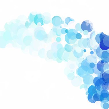 Kabarcıklar benzersiz mavi parlak vektör arka plan