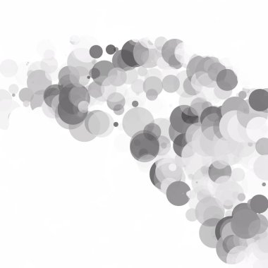Kabarcıklar benzersiz gri beyaz parlak vektör arka plan