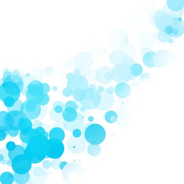 Kabarcıklar benzersiz mavi parlak vektör arka plan