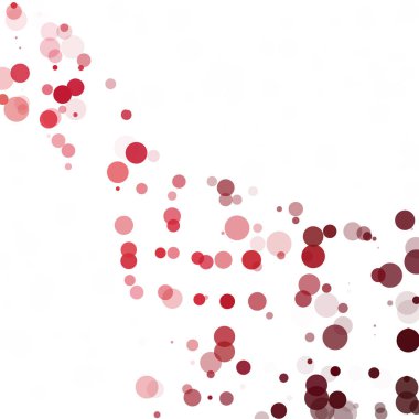 Kabarcıklar daire noktalar benzersiz kırmızı parlak vektör arka plan