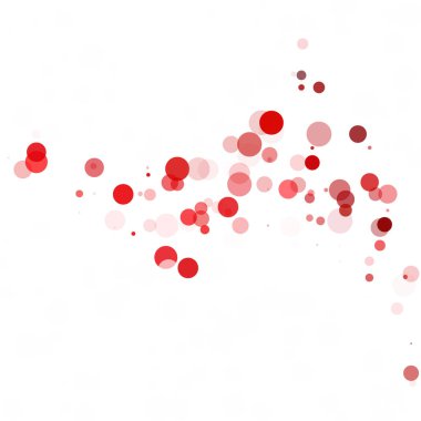 Kabarcıklar daire noktalar benzersiz kırmızı parlak vektör arka plan