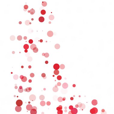 Kabarcıklar daire noktalar benzersiz kırmızı parlak vektör arka plan