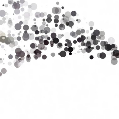 Kabarcıklar daire noktalar benzersiz siyah parlak vektör arka plan